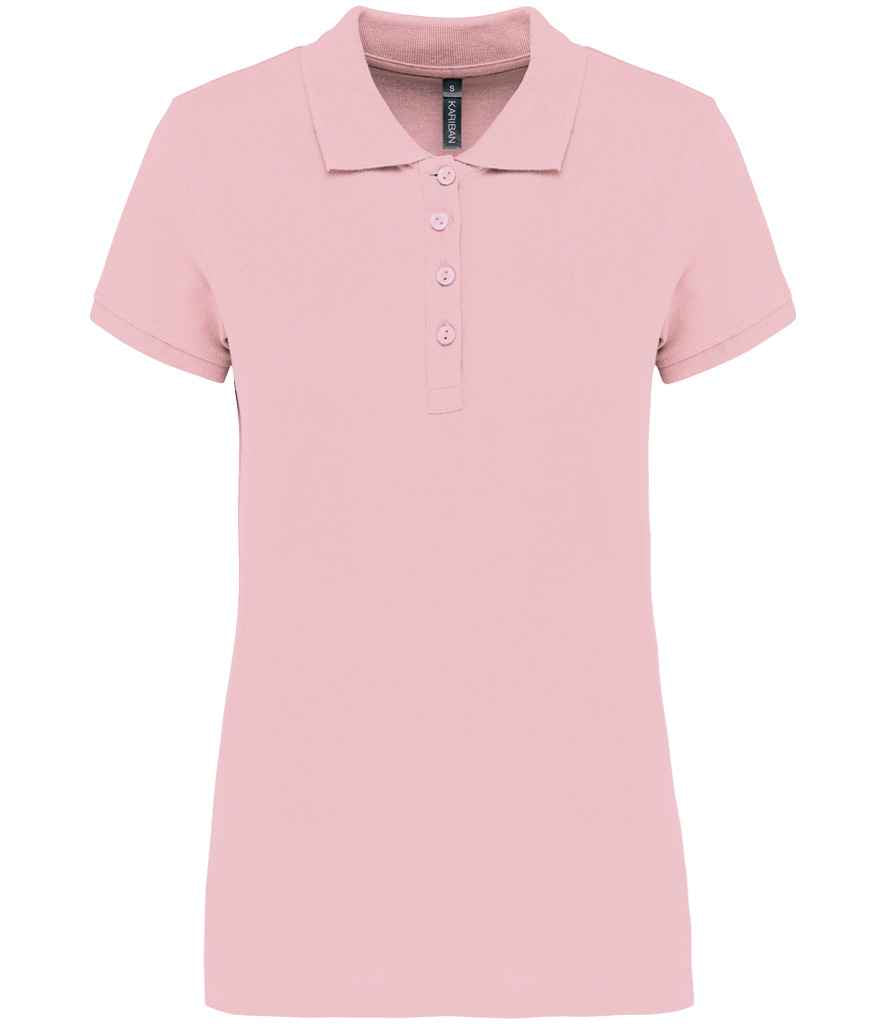 Kariban Ladies Short Sleeve Piqué Polo Shirt - Pale Pink