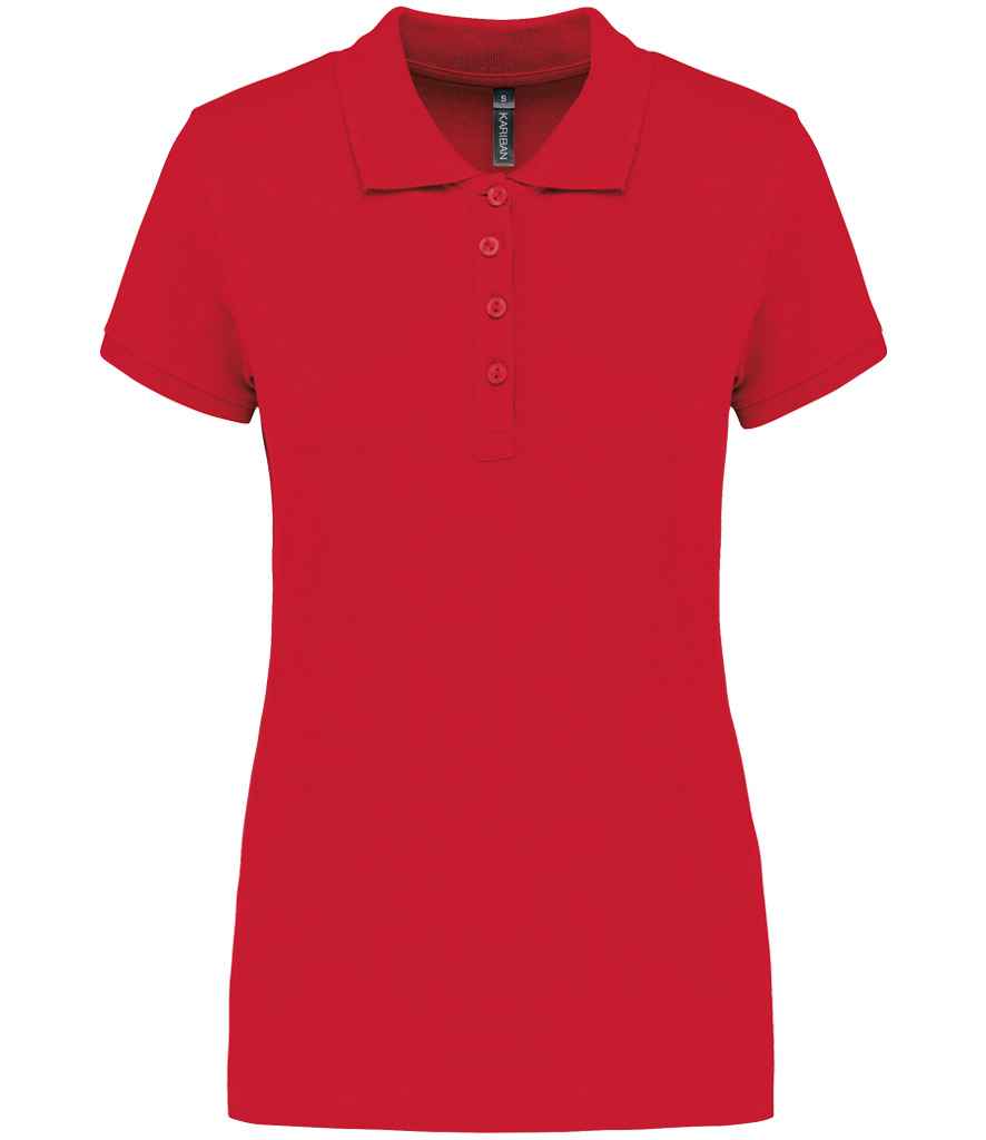 Kariban Ladies Short Sleeve Piqué Polo Shirt - Red