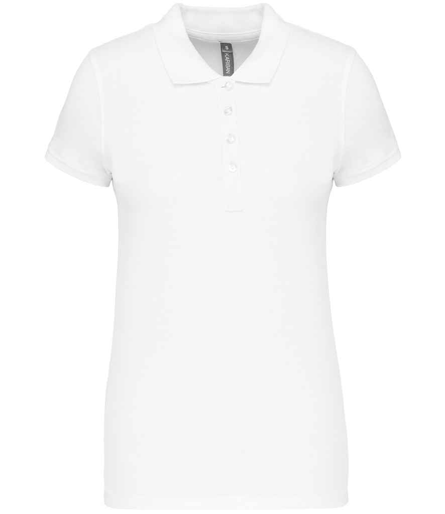 Kariban Ladies Short Sleeve Piqué Polo Shirt - White