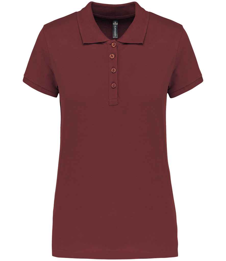 Kariban Ladies Short Sleeve Piqué Polo Shirt - Wine