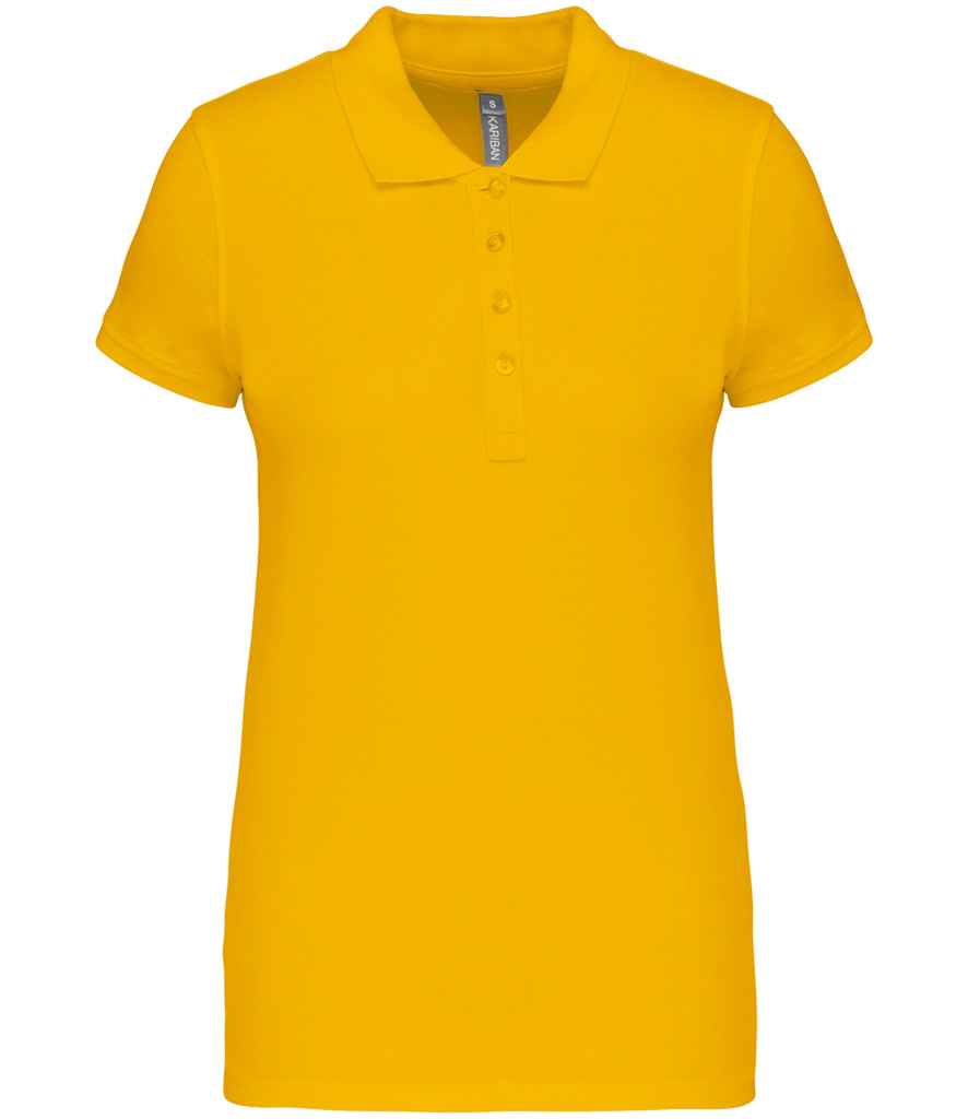 Kariban Ladies Short Sleeve Piqué Polo Shirt - Yellow