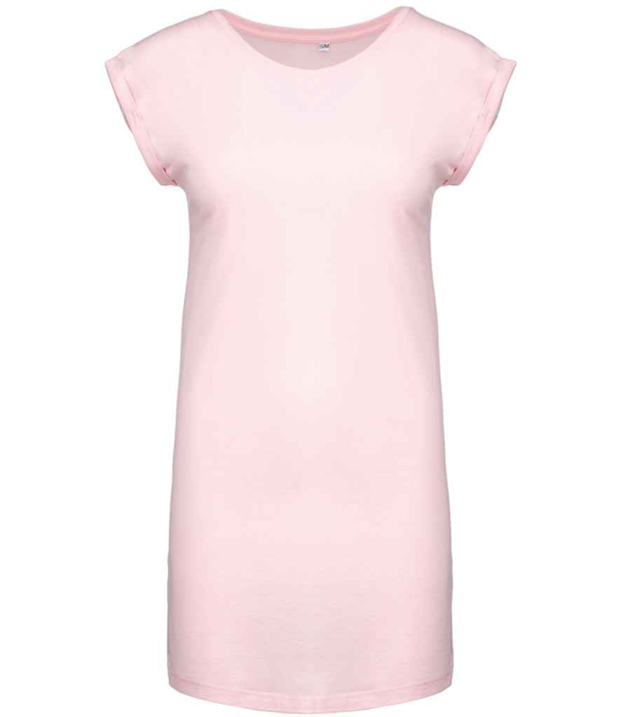 Kariban Ladies T-Shirt Dress - Pale Pink