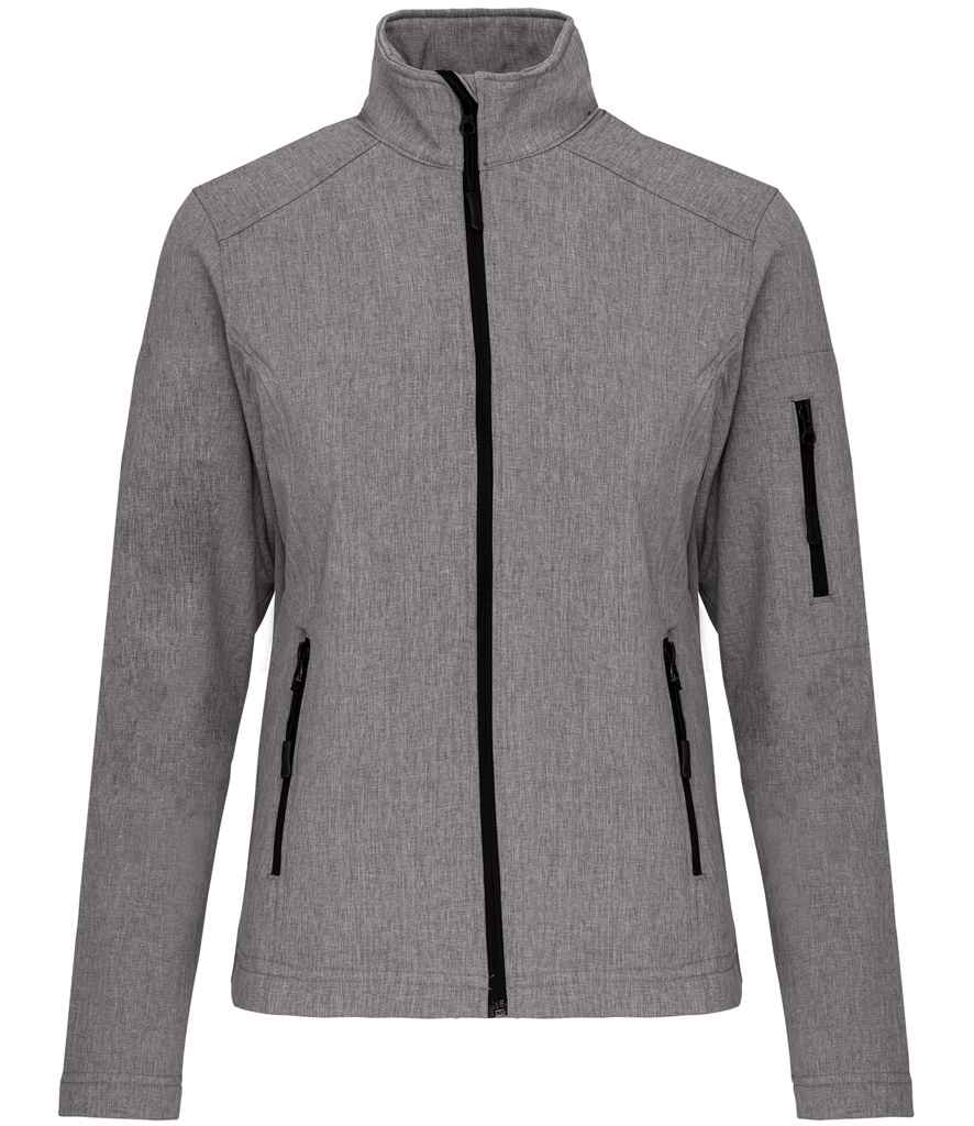 Kariban Ladies Soft Shell Jacket - Marl Grey