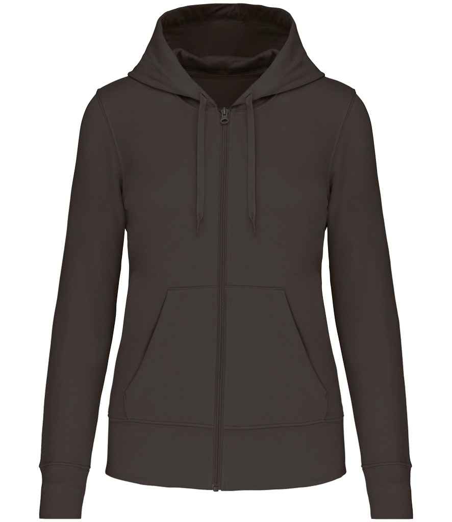 Kariban Ladies Full Zip Hoodie - Dark Grey