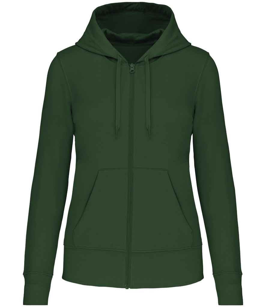 Kariban Ladies Full Zip Hoodie - Forest Green