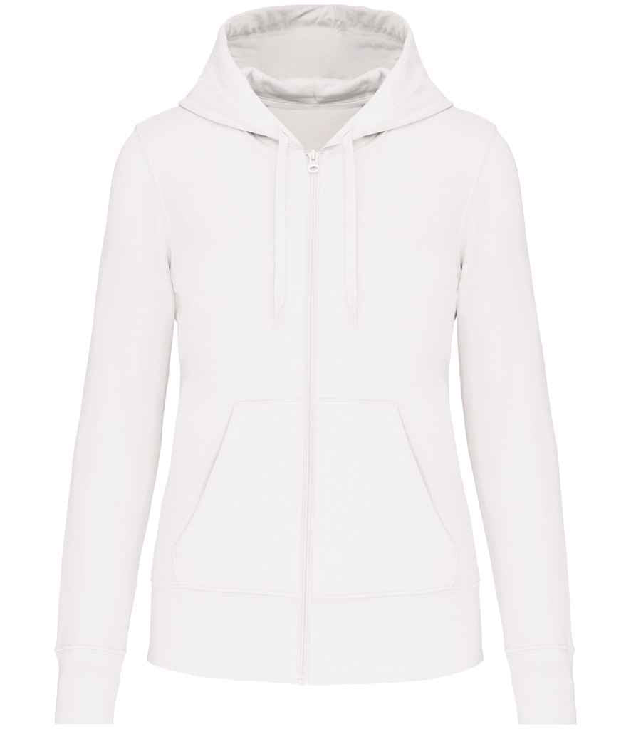 Kariban Ladies Full Zip Hoodie - White