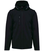 Kariban Unisex Three Layer Hooded Soft Shell Jacket - Black