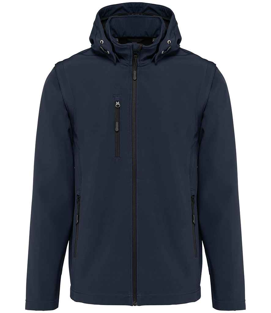 Kariban Unisex Three Layer Hooded Soft Shell Jacket - Navy