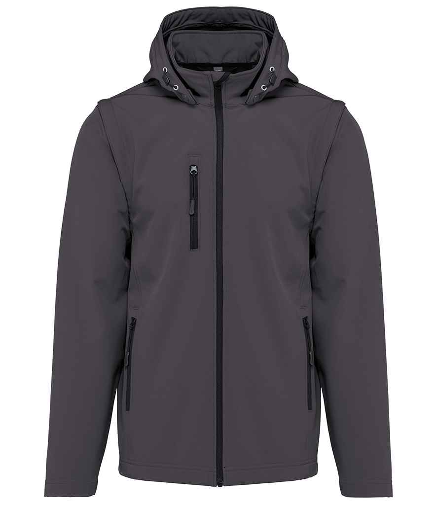Kariban Unisex Three Layer Hooded Soft Shell Jacket - Titanium