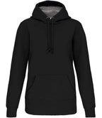 Kariban Heavy Contrast Hoodie - Black