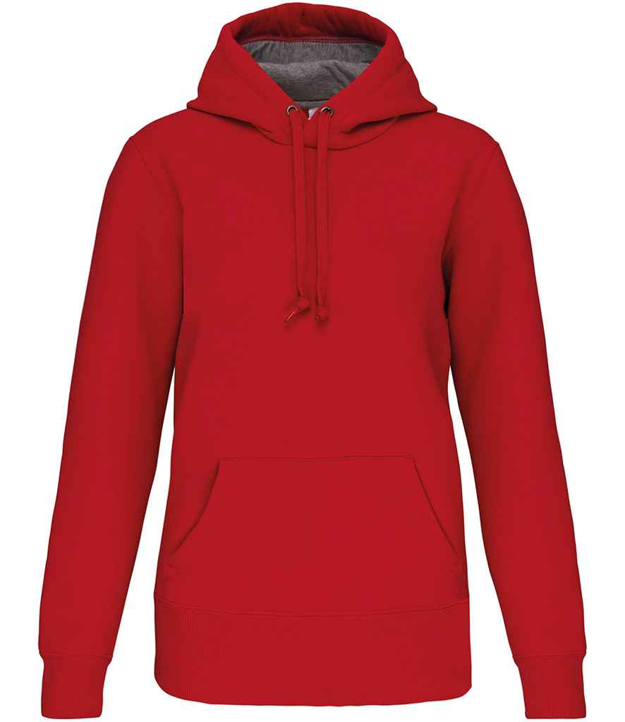 Kariban Heavy Contrast Hoodie - Red