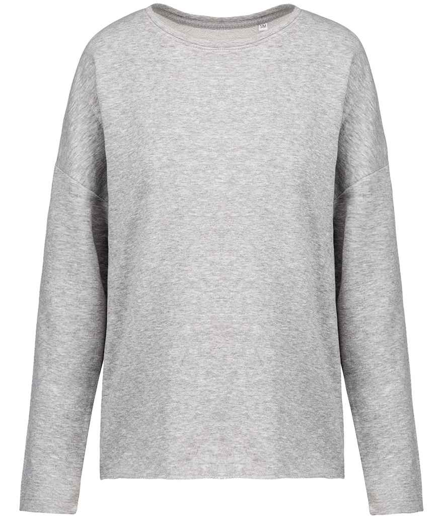 Kariban Ladies Oversized Sweatshirt - Light Grey