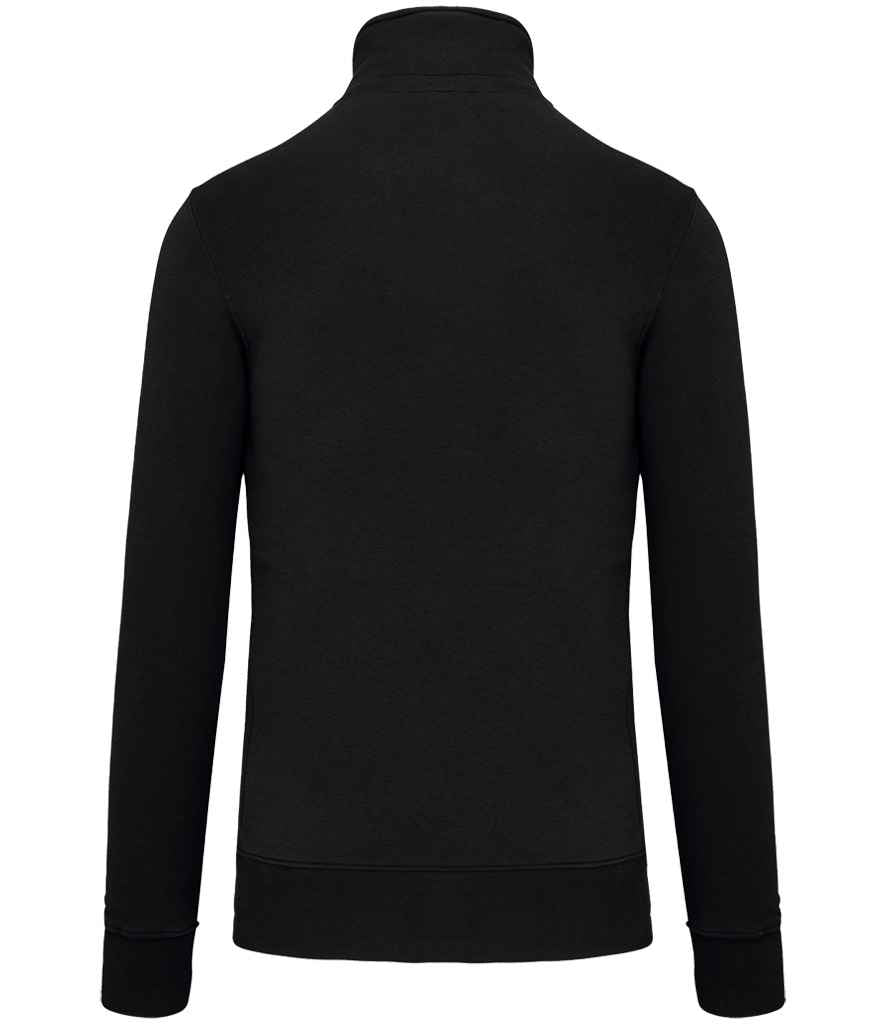 Kariban Zip Neck Sweatshirt - Black