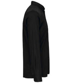 Kariban Long Sleeve Mandarin Collar Shirt - Black