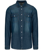 Kariban Long Sleeve Denim Shirt - Blue Jean