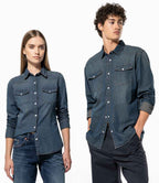 Kariban Long Sleeve Denim Shirt - Blue Jean