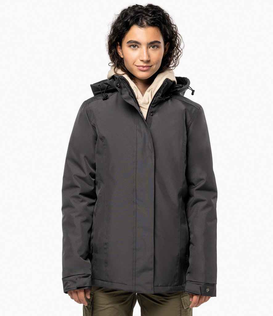 Kariban Ladies Parka Jacket - Black