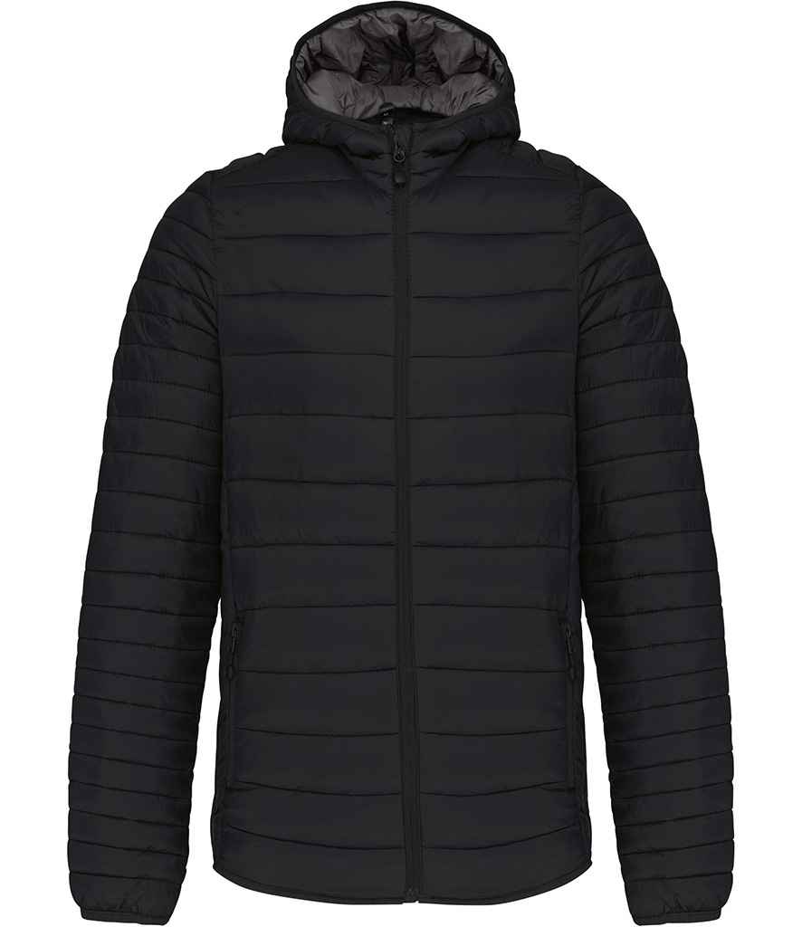 Kariban Lightweight Hooded Padded Jacket - Black