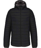 Kariban Lightweight Hooded Padded Jacket - Black