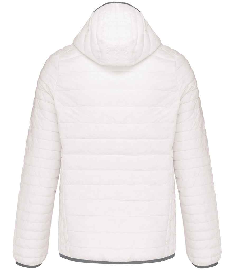Kariban Lightweight Hooded Padded Jacket - White