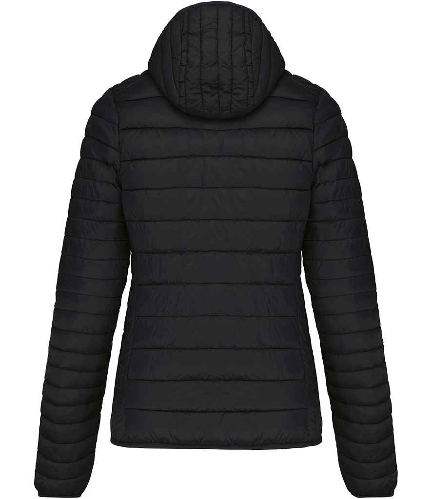 Kariban Ladies Lightweight Hooded Padded Jacket - Black