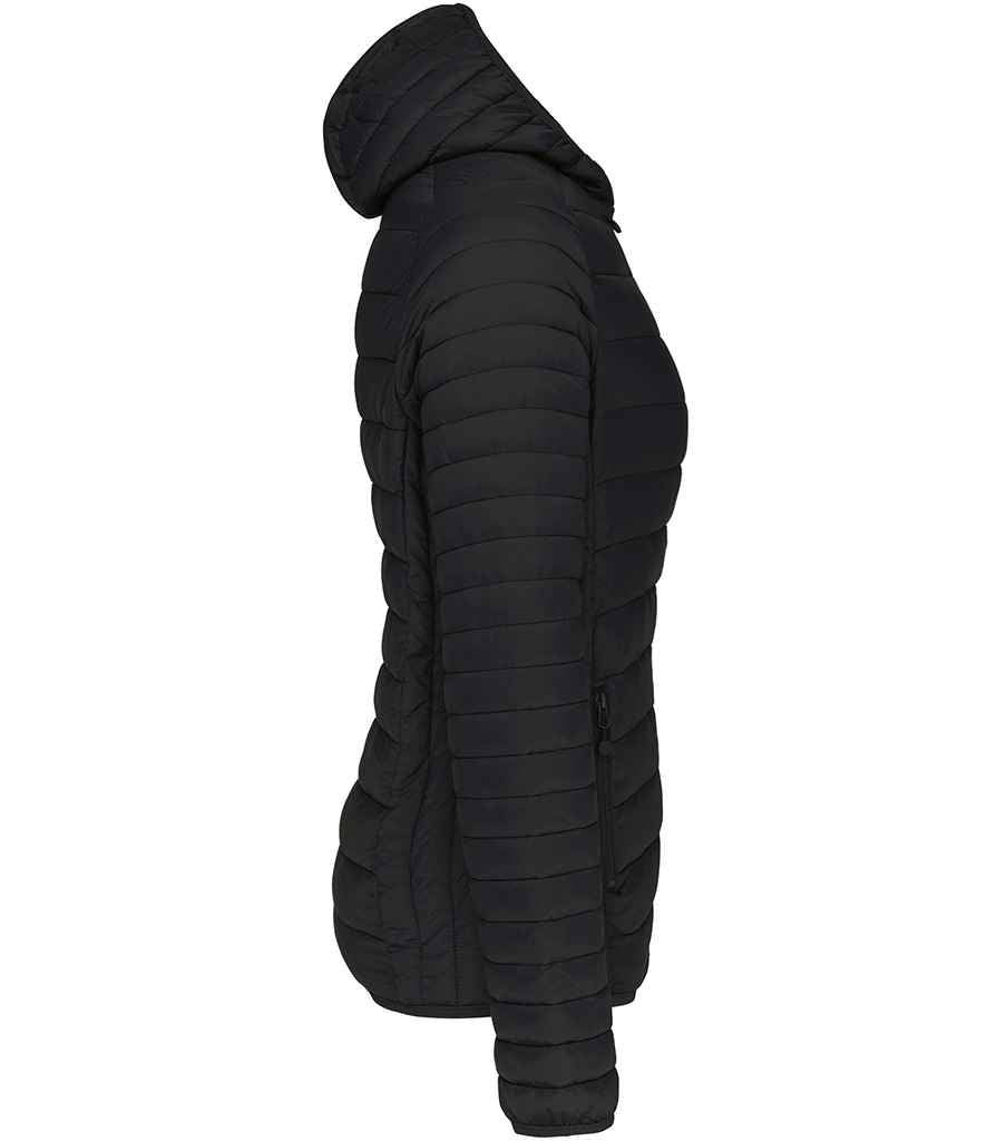 Kariban Ladies Lightweight Hooded Padded Jacket - Black