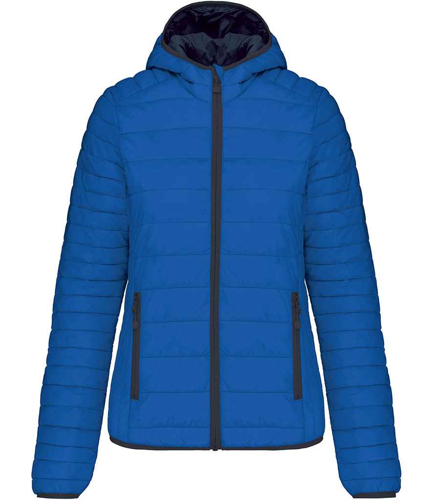 Kariban Ladies Lightweight Hooded Padded Jacket - Light Royal Blue
