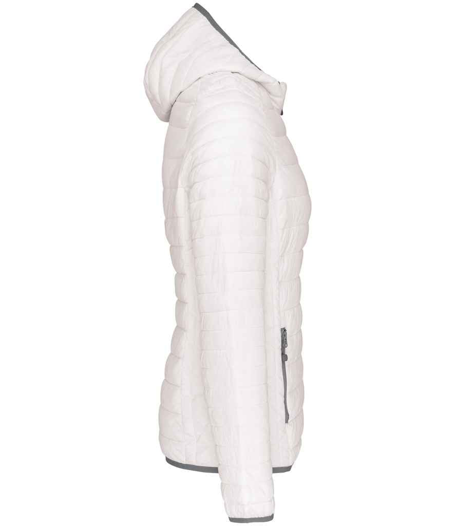 Kariban Ladies Lightweight Hooded Padded Jacket - White