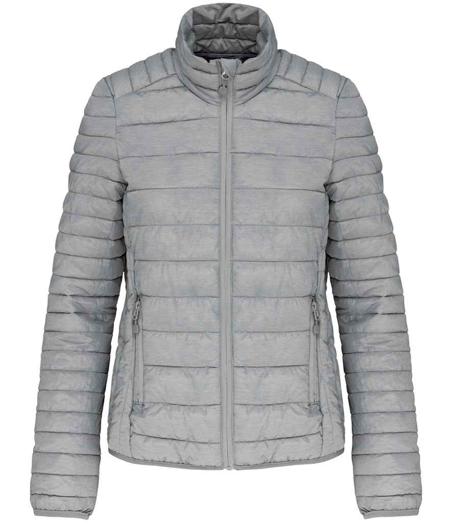 Kariban Ladies Lightweight Padded Jacket - Marl Silver