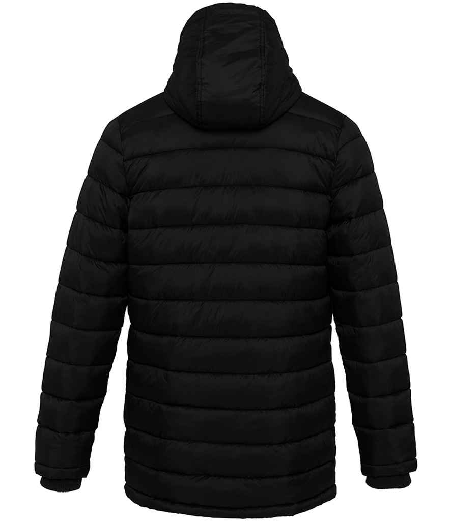 Kariban Lightweight Long Padded Parka Jacket - Black
