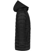 Kariban Lightweight Long Padded Parka Jacket - Black