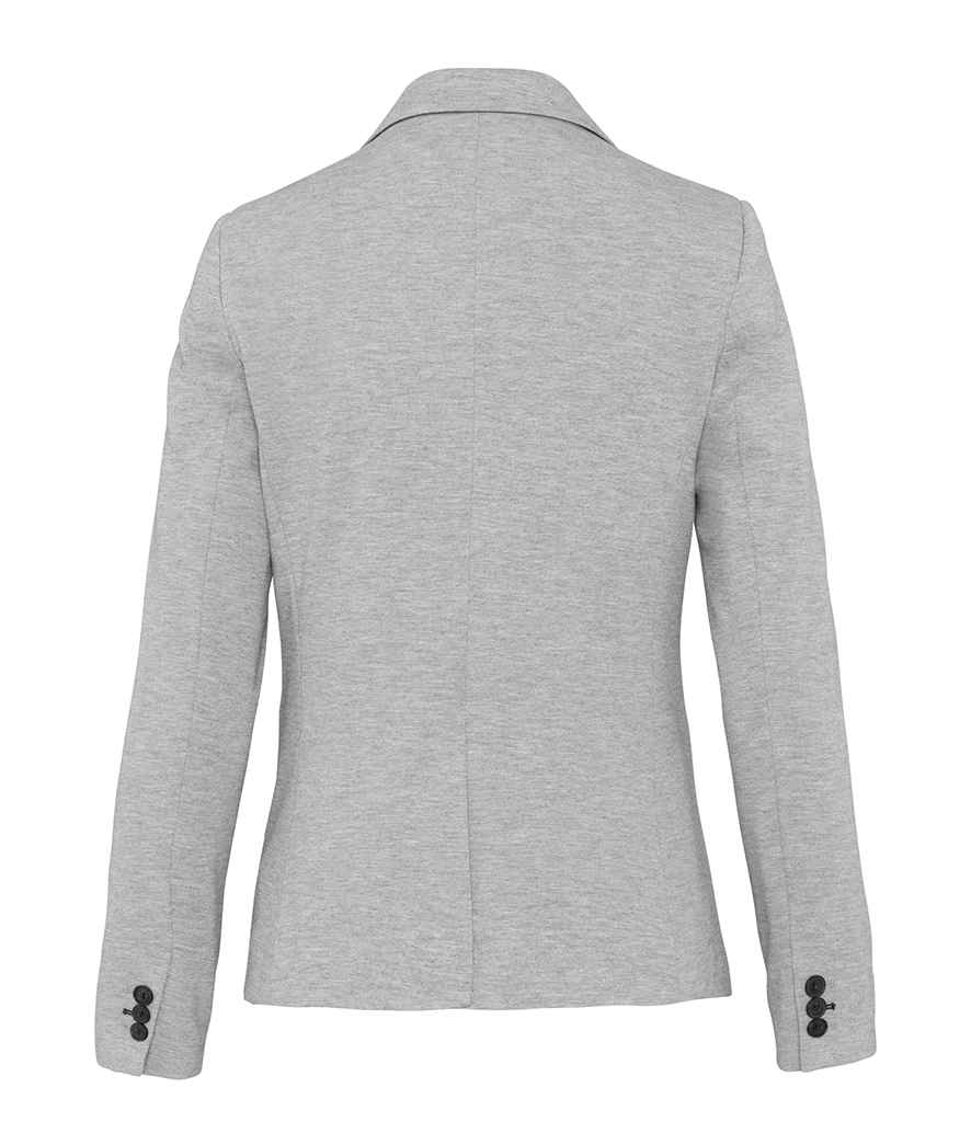 Kariban Ladies Knitted Blazer - Light Grey Heather