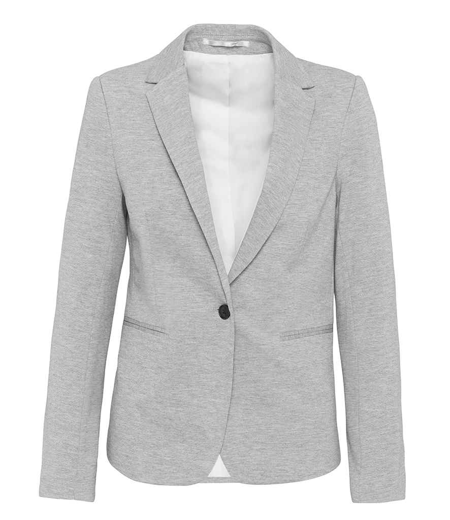 Kariban Ladies Knitted Blazer - Light Grey Heather