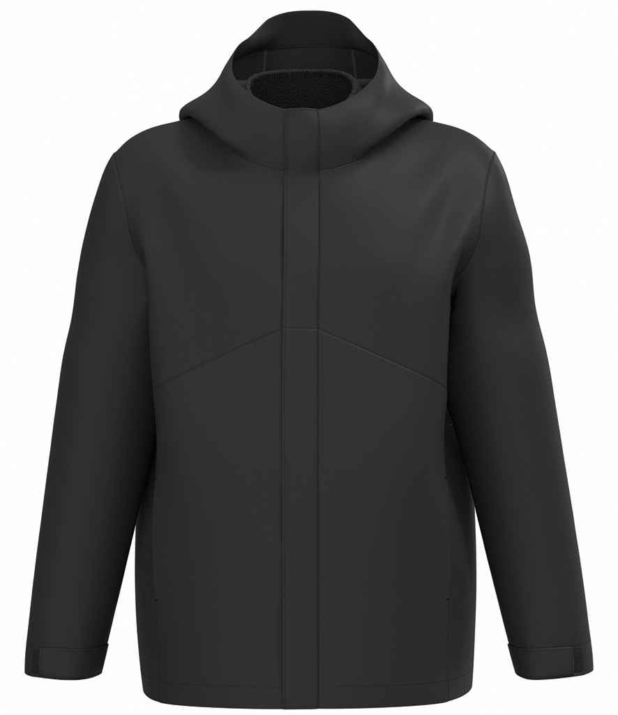 Kariban Unisex 3-in-1 Two Tone Hooded Parka Jacket - Black