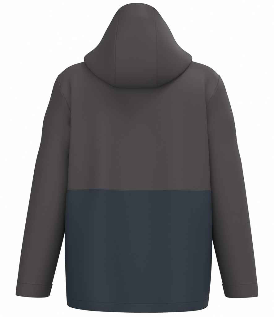 Kariban Unisex 3-in-1 Two Tone Hooded Parka Jacket - Navy/Dark Grey