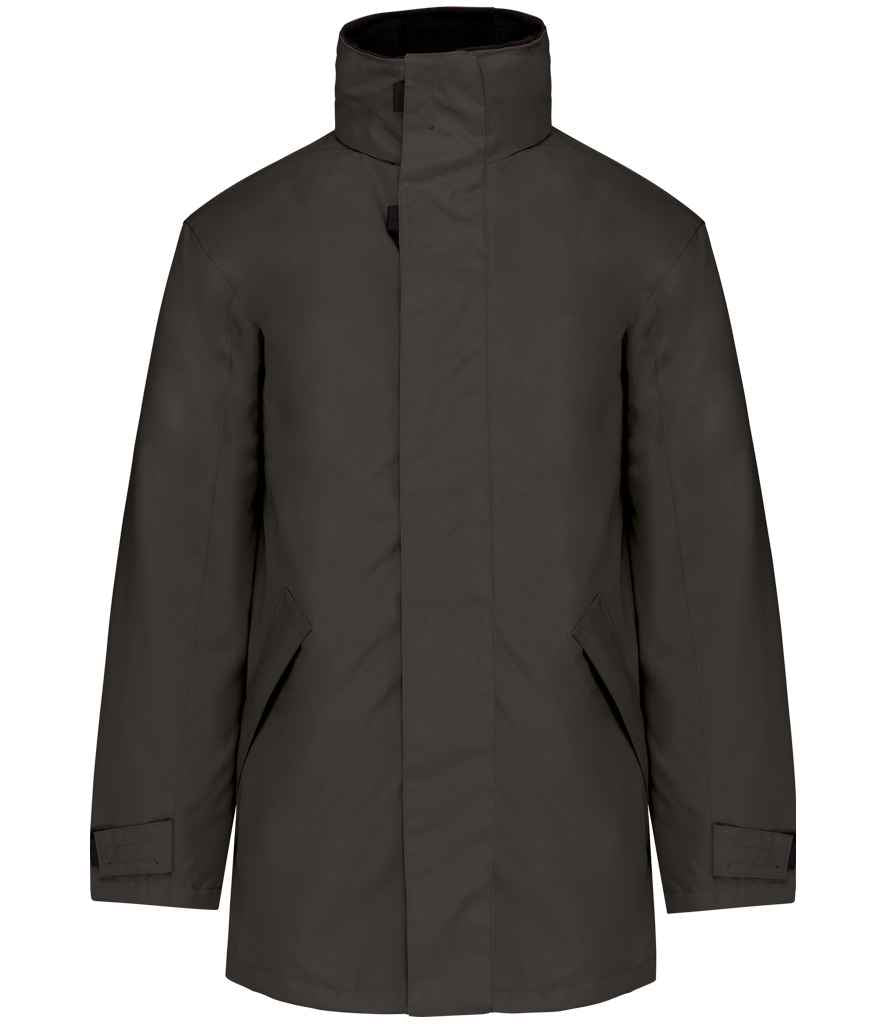 Kariban Parka Jacket - Dark Grey/Black