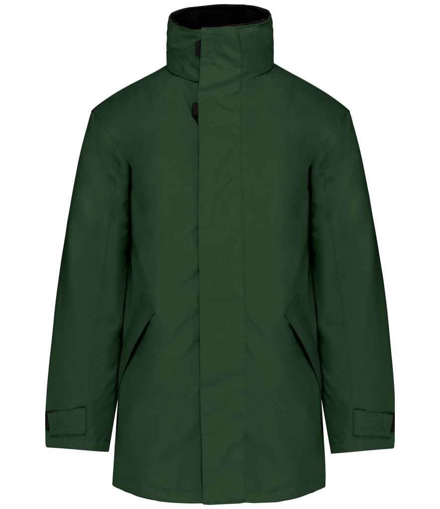 Kariban Parka Jacket - Forest Green/Black