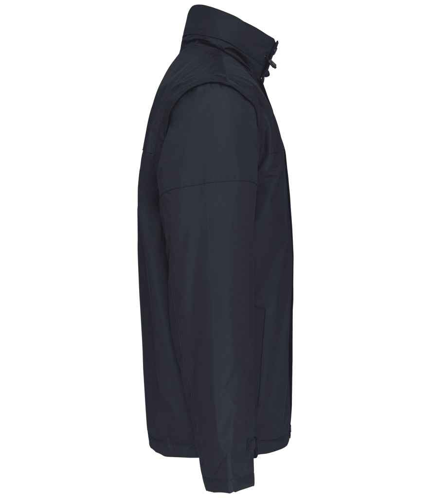 Kariban Factory Zip Off Sleeve Jacket - Navy/Navy