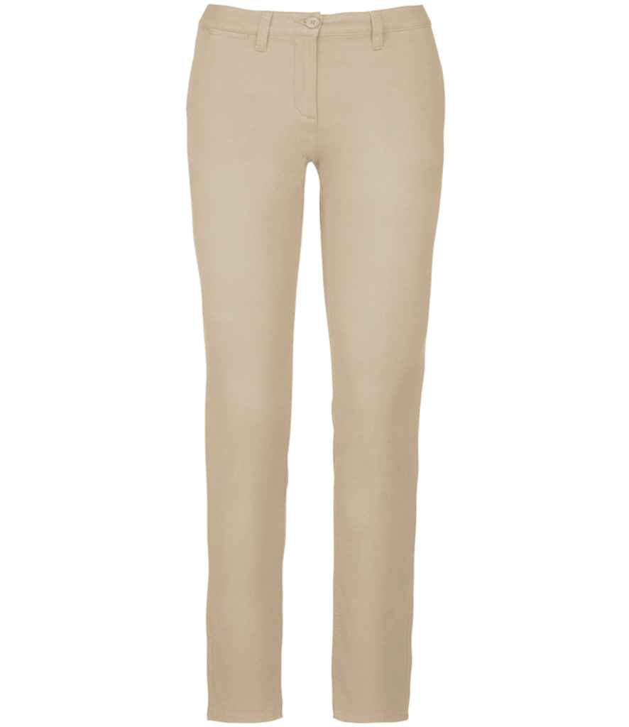 Kariban Ladies Chino Trousers - Beige