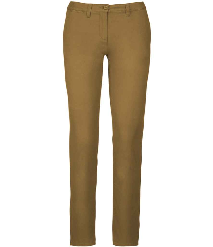 Kariban Ladies Chino Trousers - Camel