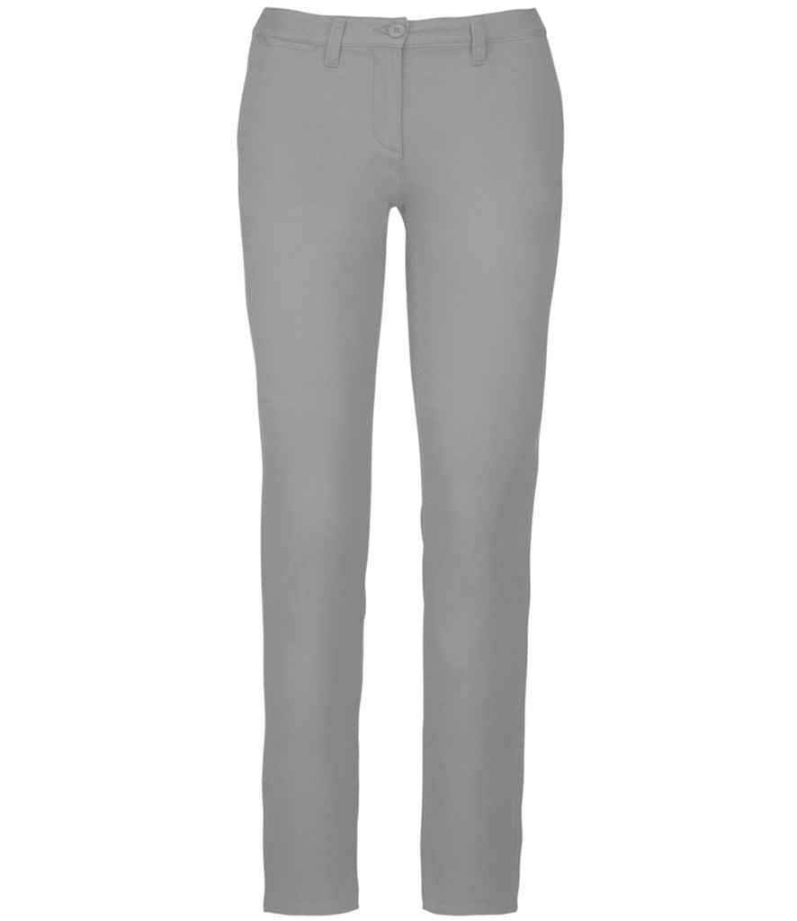 Kariban Ladies Chino Trousers - Fine Grey
