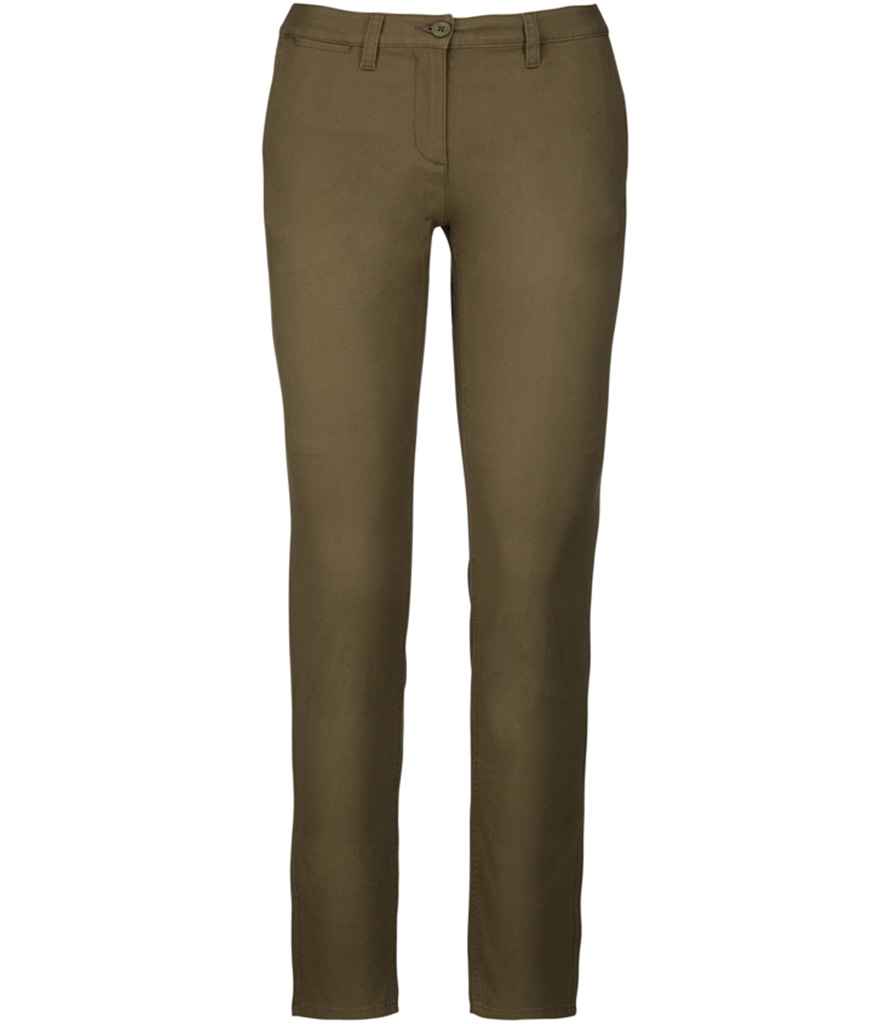 Kariban Ladies Chino Trousers - Light Khaki