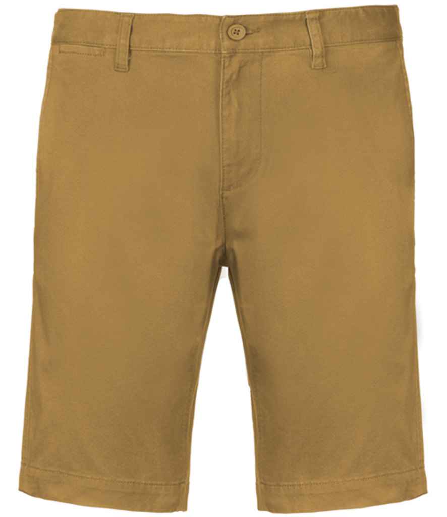 Kariban Chino Bermuda Shorts - Camel