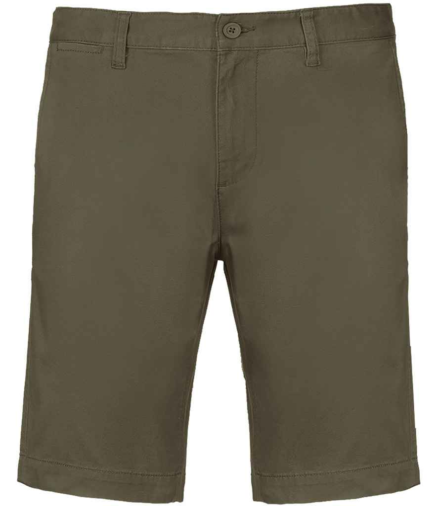 Kariban Chino Bermuda Shorts - Light Khaki