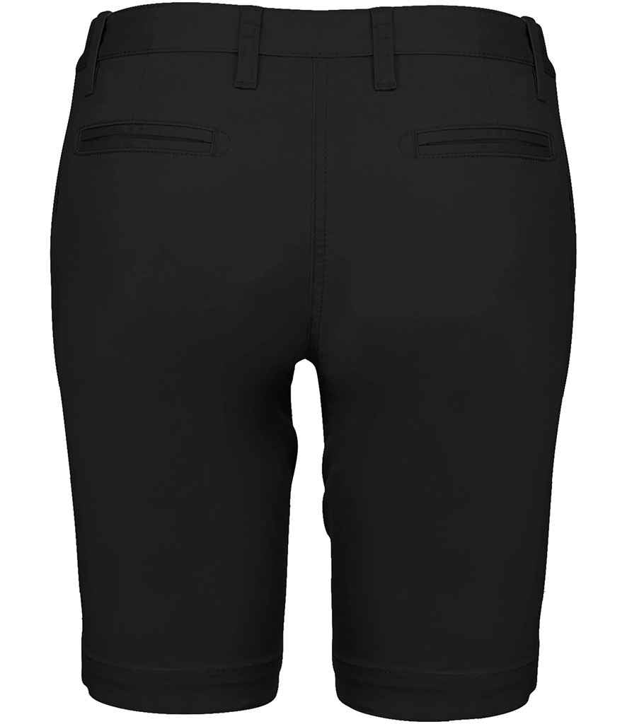 Kariban Ladies Chino Bermuda Shorts - Black