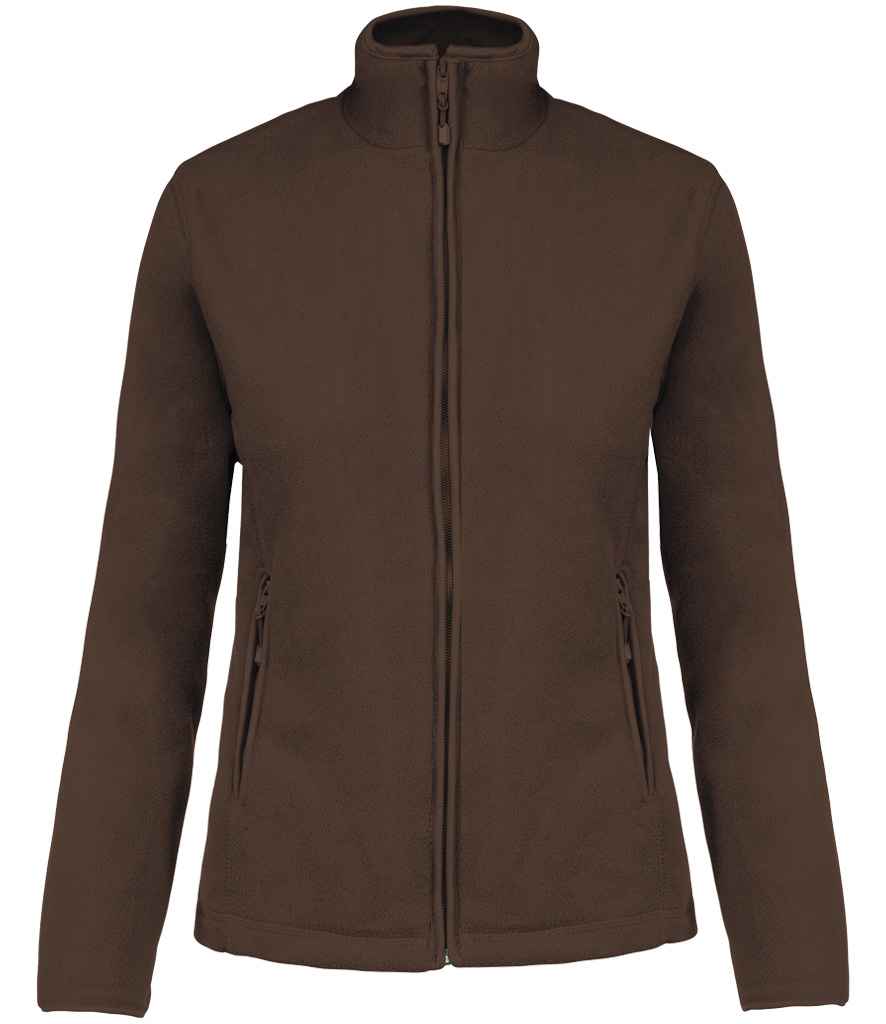 Kariban Ladies Maureen Micro Fleece Jacket - Chocolate