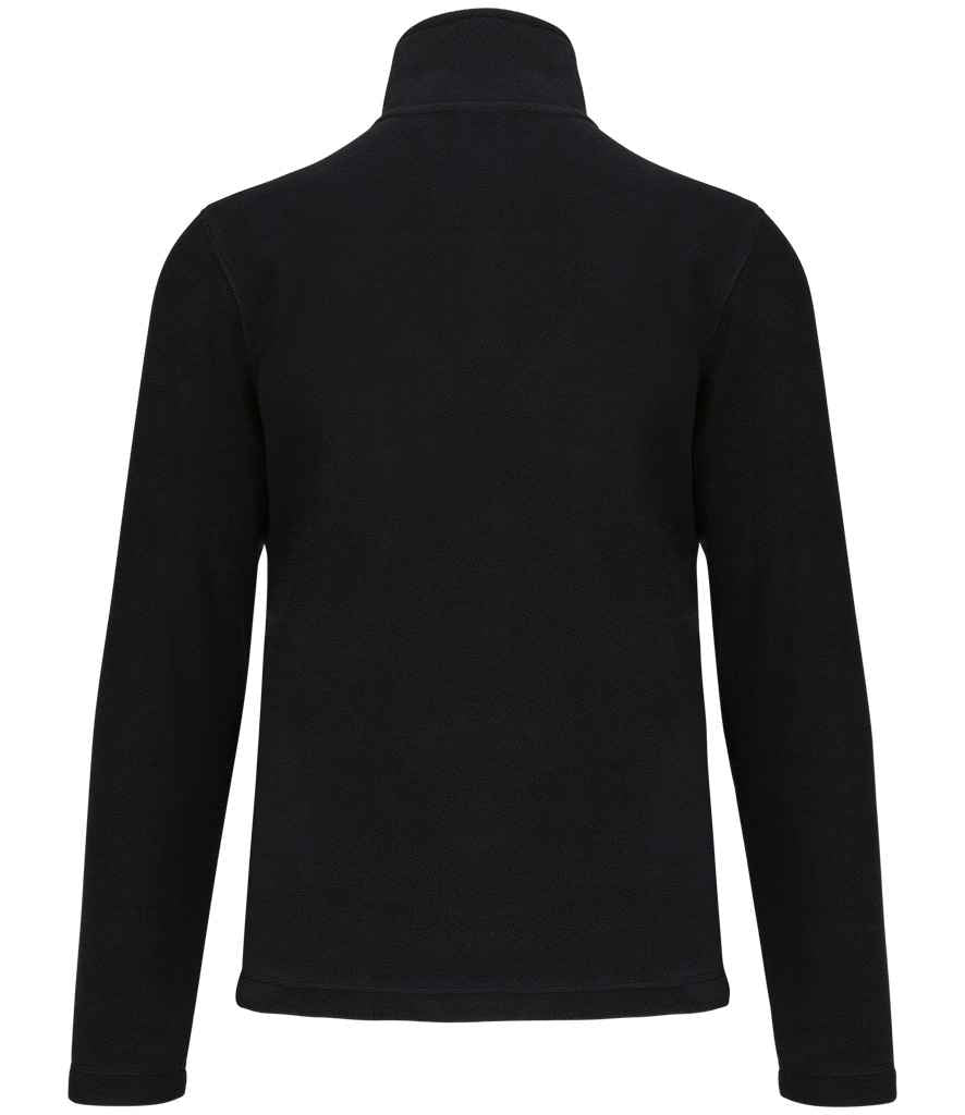 Kariban Enzo Zip Neck Micro Fleece - Black