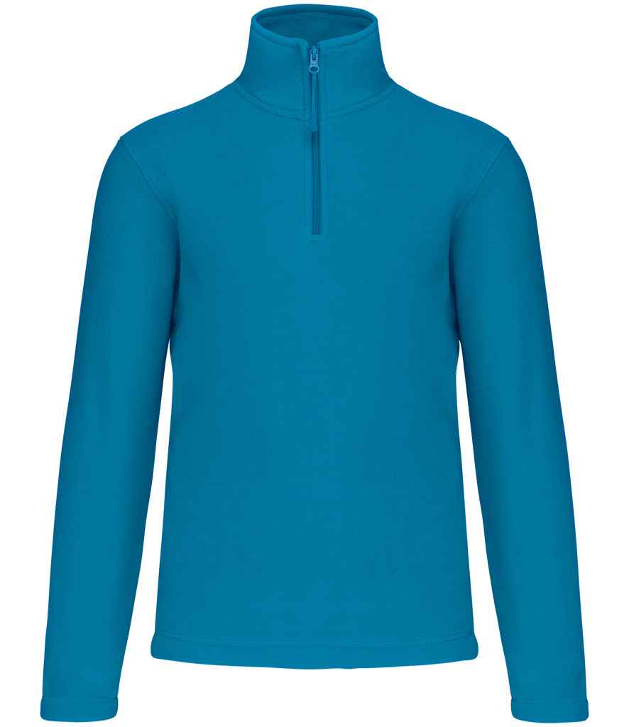 Kariban Enzo Zip Neck Micro Fleece - Tropical Blue