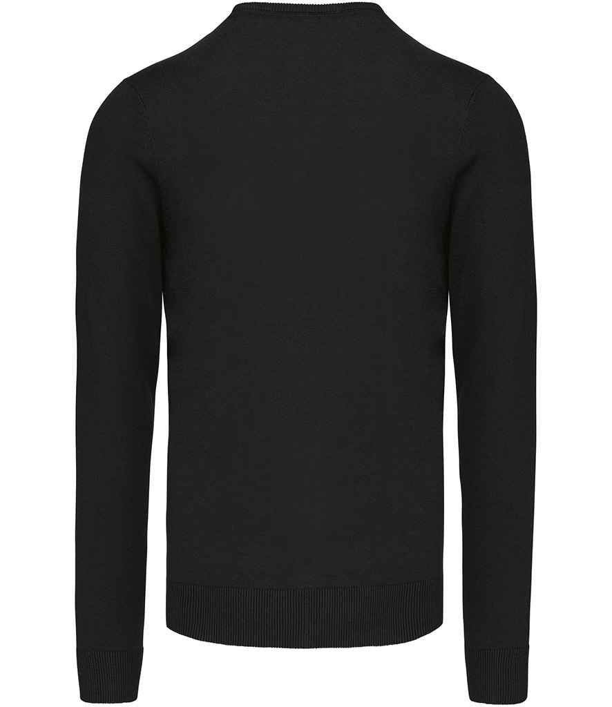 Kariban Cotton Acrylic V Neck Sweater - Black