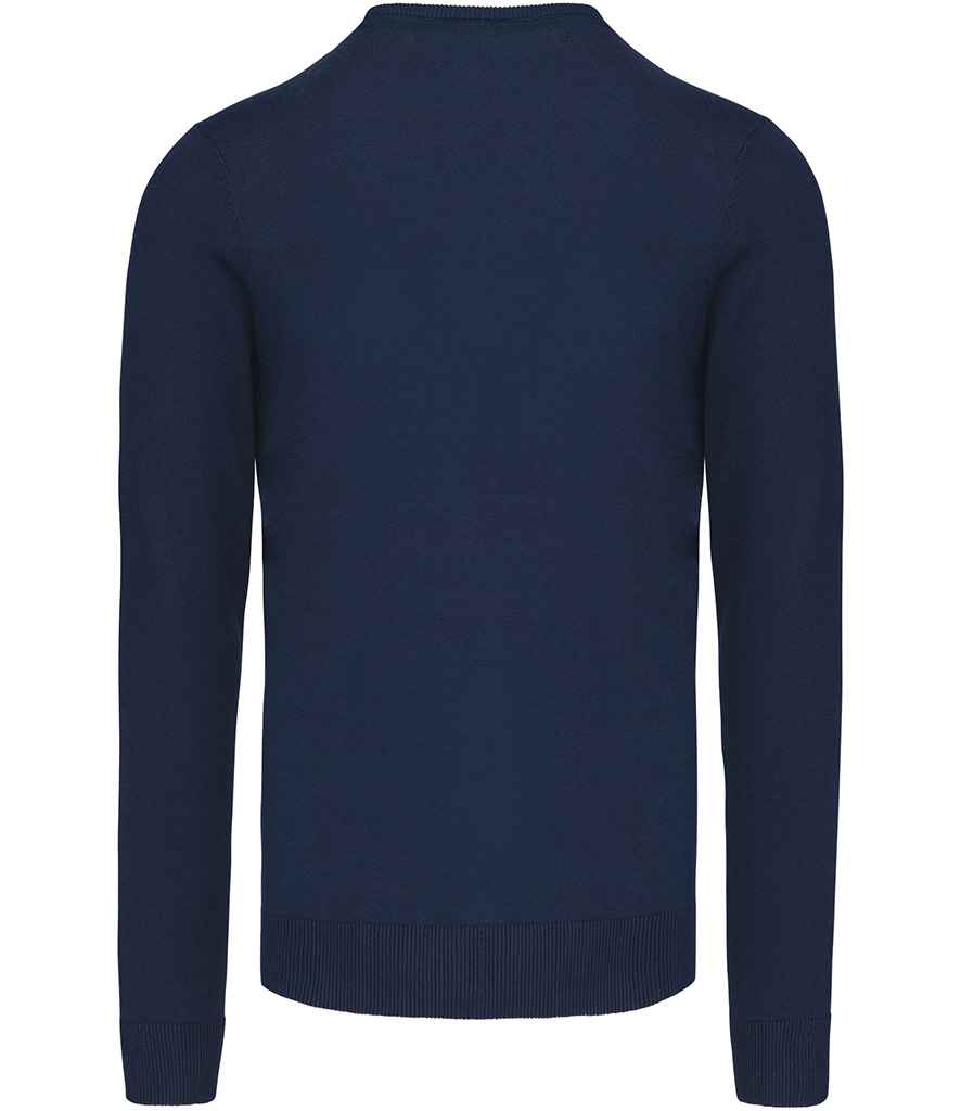 Kariban Cotton Acrylic V Neck Sweater - Navy